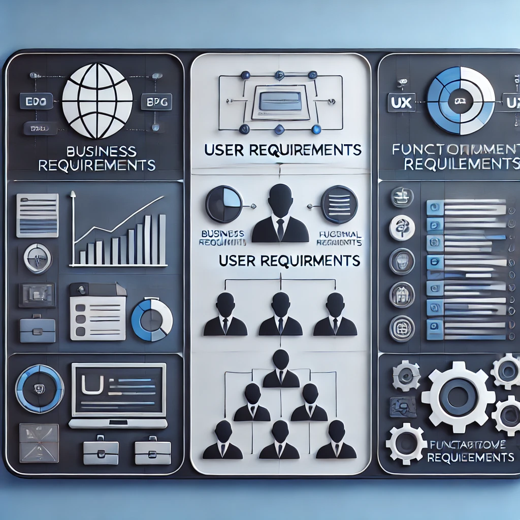 Три уровня требований к разработке ПО
